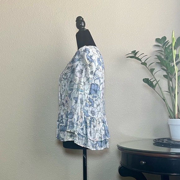 William Rast Multicolor Floral Blouse - Picture 3 of 7